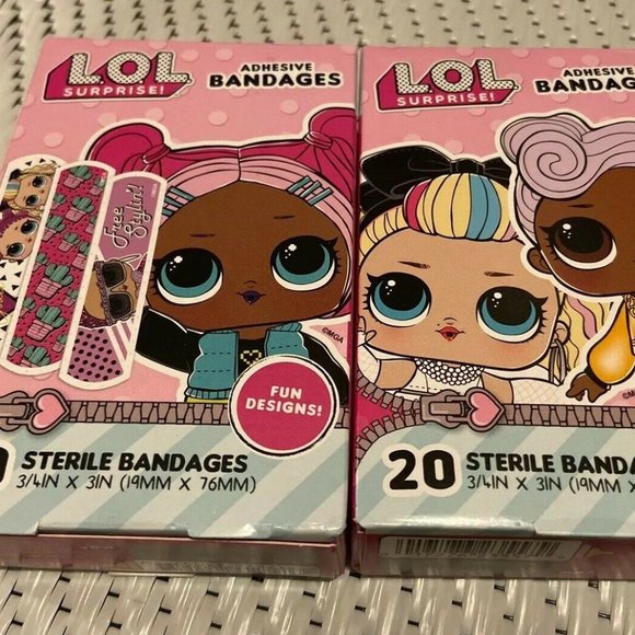 LOL Surprise Adhesive Bandages 2 Boxes NEW - Picture 2 of 4
